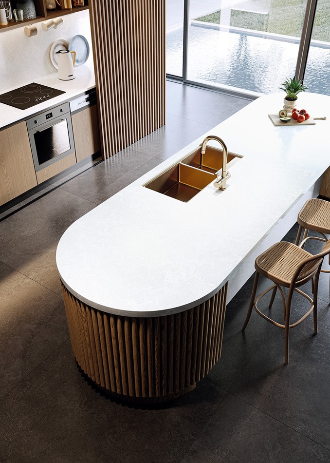 Aurora Frost, HIMACS - Solid Surface Countertops | LX Hausys US